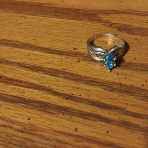 Celtic Ring w/ Auquamarine Stone